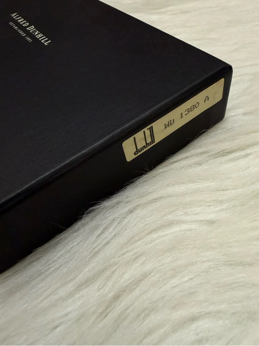 DUNHILL - BLACK SAFFIANO LEATHER LONG BIFOLD WALLET